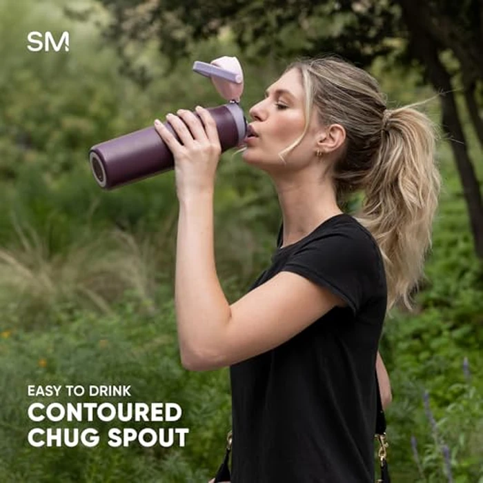 Simple Modern Mesa Sport Water Bottle with Covered Chug Lid | 30oz Cup Holder Friendly Insulated Stainless Steel Bottle for Gym, Sports and Travel | Polar Bear by Simple Modern - Image 9