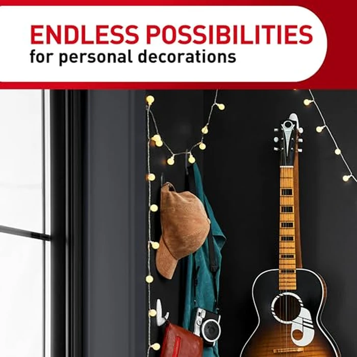 Command Medium Clear Wall Hook, 7 Wall Hook and 12 Strips, Damage-Free Hanging with Adhesive, Great for Hanging Home Decor, Holds up to 2 lb by Command - Image 8