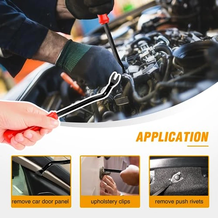 GOOACC 935Pcs Car Push Retainer Clips & Auto Fasteners Assortment -26 Most Popular Sizes Nylon Bumper Fender Rivets with 10 Cable Ties and Fasteners Remover for GM Ford Toyota Honda Chrysler by GOOACC - Image 7