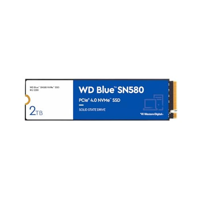 Western Digital 2TB WD Blue SN580 NVMe Internal Solid State Drive SSD - Gen4 x4 PCIe 16Gb/s, M.2 2280, Up to 4,150 MB/s - WDS200T3B0E by Western Digital - Used - Like New condition - US$294.99