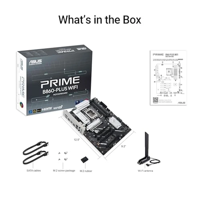 ASUS Prime B860-PLUS WiFi B860 LGA 1851 ATX Motherboard, Intel Core Ultra Series 2 Ready, Advanced AI PC-Ready, 8+1+1+1 Stages, DDR5, PCIe 5.0, HDMI, USB 20Gbps Type-C, 2 x M.2, WiFi 6E, 2.5Gb LAN by Asus - Image 6