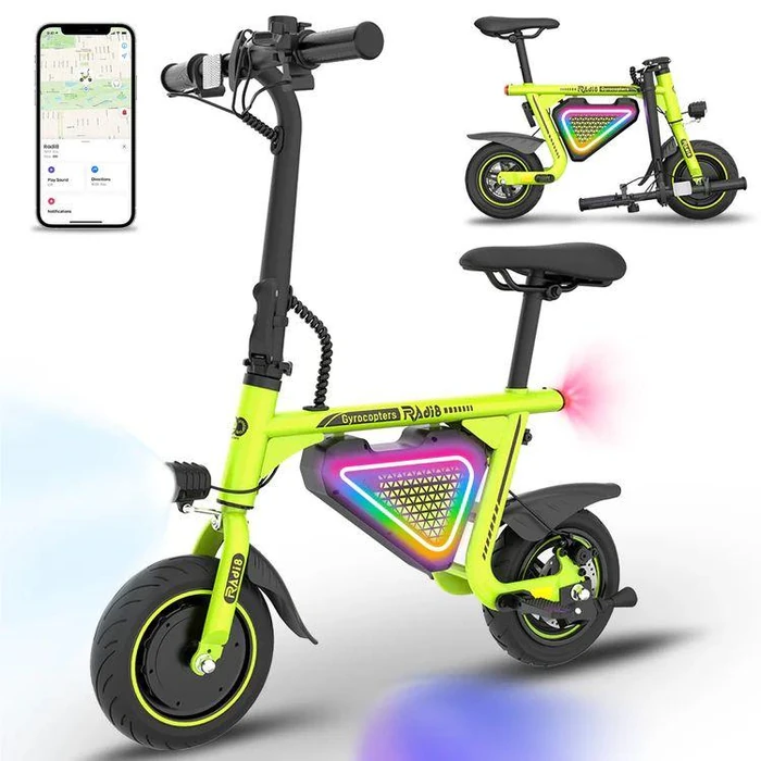 Gyrocopters Radi8 Electric Ride-on Scooter - Green by Gyrocopters - Refurbished - Excellent condition