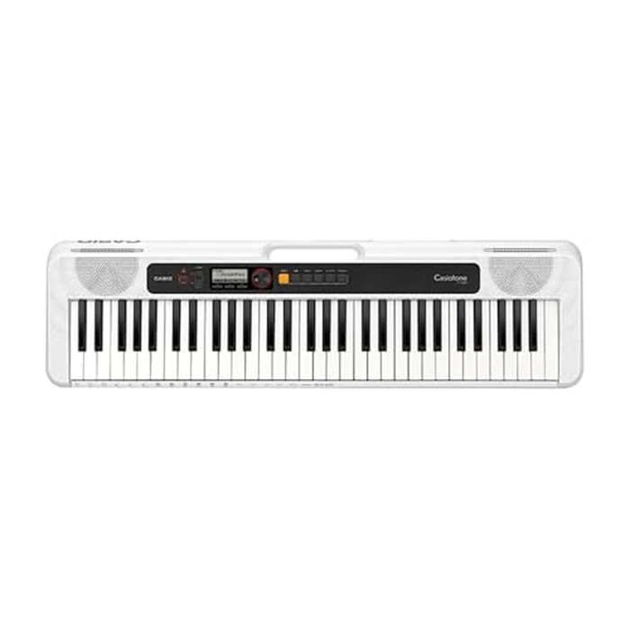 Casio Casiotone CT-S200 - 61-Key Portable Keyboard for Beginners | 400 Tones, 77 Rhythms, LCD Display, Dance Music Mode, USB-MIDI, Stereo Speakers | Includes Power Supply & Music Rest | White by Casio - Used - Like New condition - US$149.18