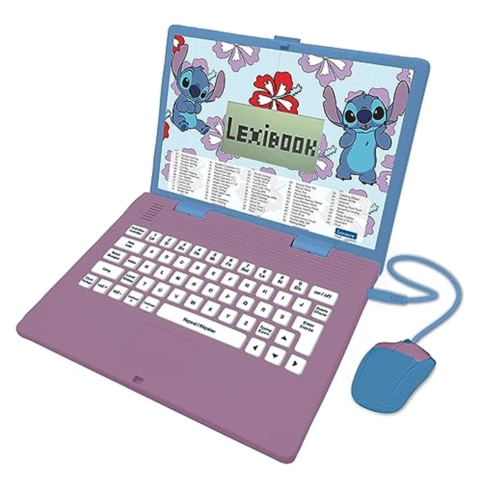 Lexibook Stitch Bilingual Talking Educational Laptop - 124 Activities in French and English by Lexibook - Used - Very Good condition
