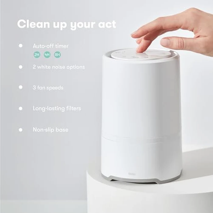 Frida Baby 3-in-1 Baby Air Purifier for Allergy Relief, Sound Machine for Sleeping + Nightlight, HEPA Filter Purifier for Bedroom with 3 Fan Speeds, Easy-Change Filter, Auto-Off Timer by Frida Baby - Image 2