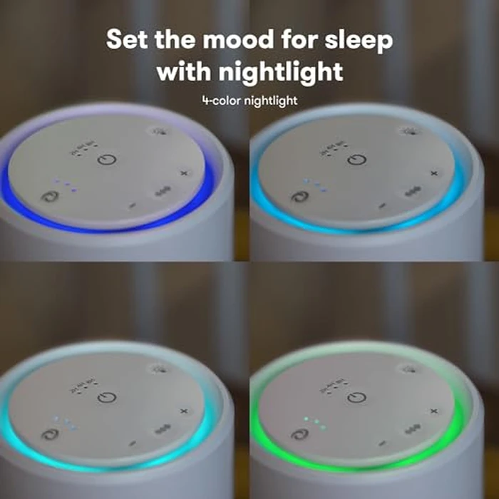 Frida Baby 3-in-1 Baby Air Purifier for Allergy Relief, Sound Machine for Sleeping + Nightlight, HEPA Filter Purifier for Bedroom with 3 Fan Speeds, Easy-Change Filter, Auto-Off Timer by Frida Baby - Image 5
