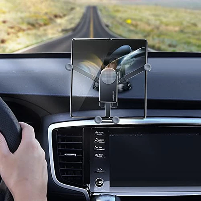 xuenair Z Fold 4 Car Mount for Dashboard Windshield Window, Aluminum 2 Mode for Samsung Galaxy Z Fold 6 5 4 3 2 Accessories and iPhone 16 15 Pro Max by xuenair - Image 8