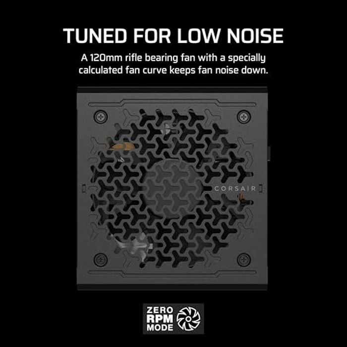 CORSAIR RM750e ATX 3.1 PCIe 5.1 Ready Fully Modular 750W Power Supply - 12V-2x6 Cable Included, Cybenetics Gold Efficiency, 105 degreesC-Rated Capacitors, Modern Standby Mode - Black by Corsair - Image 5