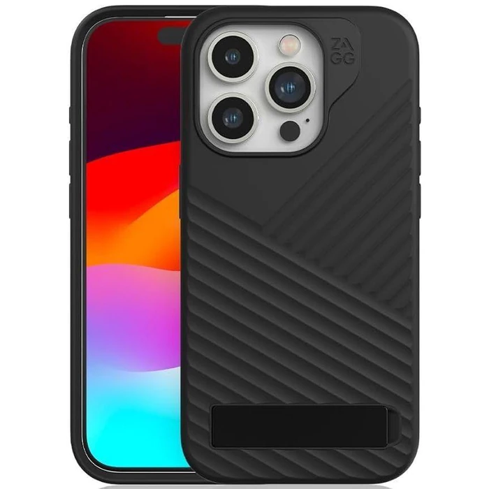 Zagg Denali Snap with Kickstand Phone Case for iPhone 15 Pro - Black by Zagg - Refurbished - Brand New condition - US$61.48