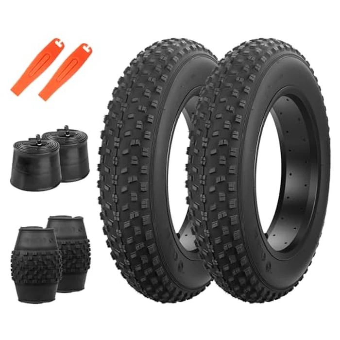 ZUKKA 16/18/20 x 4.0 E-Bike Tire Fat Tire High Performance Replacement Folding Mountain Bike Tire High-Density Bike Tires for E Bikes by ZUKKA - Used - Acceptable condition