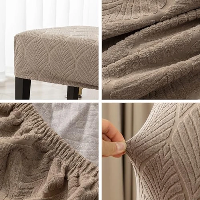Genina Waterproof Seat Covers for Chairs Seat Covers for Dining Room Chair Slipcovers Kitchen Chair Covers Dining Chair Covers by Genina - Image 5