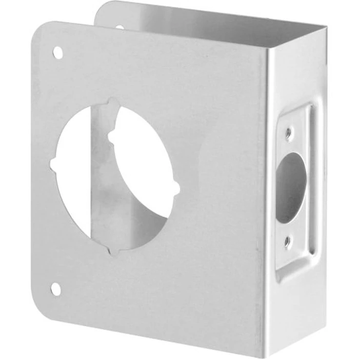 Prime-Line U 9553 Stainless Steel Lock and Door Reinforcement Plate for 1-3/4 In. Thick Doors, Stainless Steel Finish (Single Pack) by Defender Security - Used - Very Good condition - US$10.03