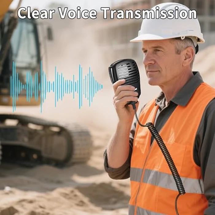 SAMCOM Microphone Handheld Heavy Speaker SCSP05 Radio Mic IP67 Waterproof Speaker Mic 2 Pin with 3.5mm Audio Earphone Jack for FPCN30A FPCN10A FWCN30A 1Pack by SAMCOM - Image 4