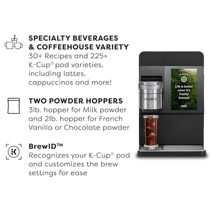 Keurig K-4500 Large Business Single Serve Coffee and Specialty Beverage Café System, Plumbed, Silver/Black by Keurig - Image 3