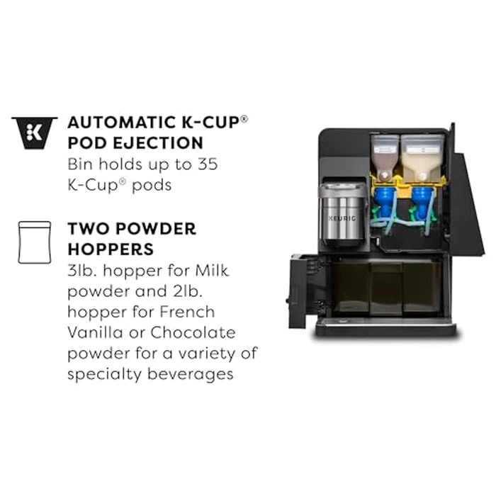 Keurig K-4500 Large Business Single Serve Coffee and Specialty Beverage Café System, Plumbed, Silver/Black by Keurig - Image 7