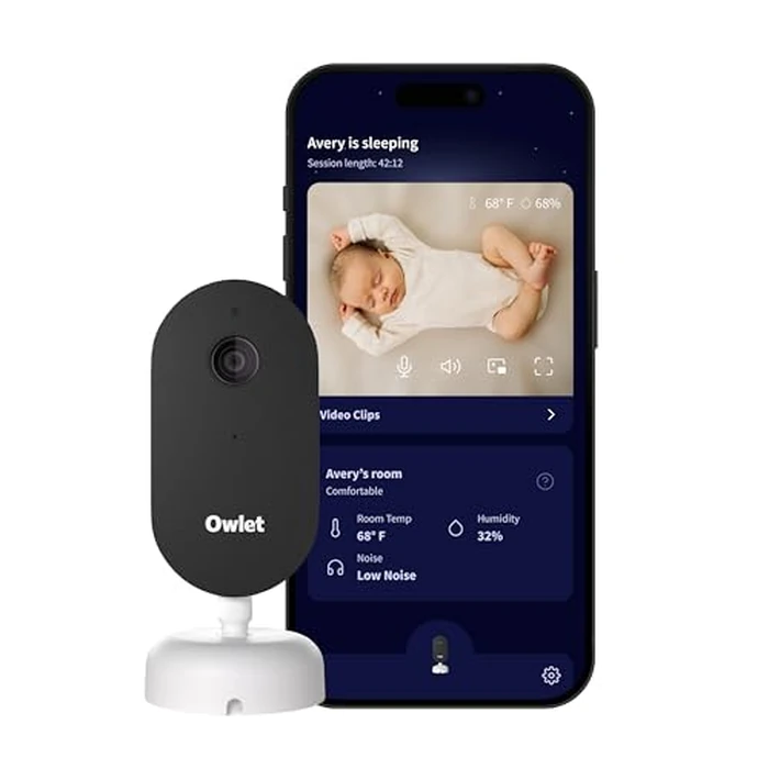 Owlet Dream Sight (Gen 3) Smart Video Baby Monitor | 2K HD Camera w/Night Vision | Detects Crying, Motion & Temperature | Customizable Alerts | Two-Way Talk | Secure Wi-fi by Owlet - Used - Acceptable condition - US$79.99