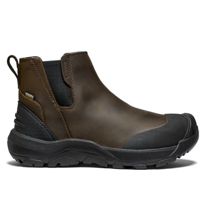 KEEN Men's Revel 4 Chelsea Mid Height Polar Insulated Chelsea Boot, Canteen/Black, 8.5 CA by KEEN - Image 2