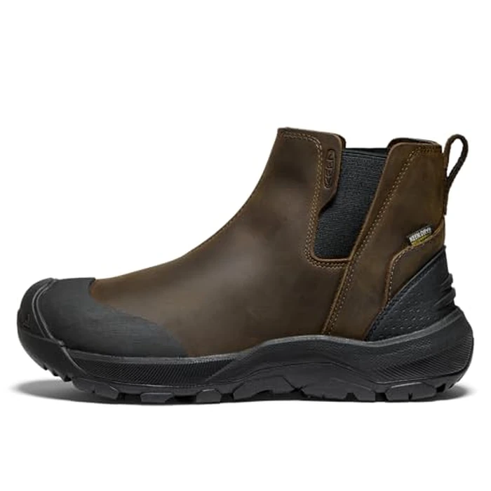 KEEN Men's Revel 4 Chelsea Mid Height Polar Insulated Chelsea Boot, Canteen/Black, 8.5 CA by KEEN - Image 3