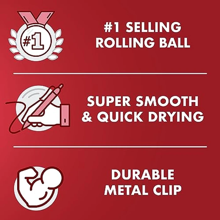 Pilot Precise V5 Rollerball Pens, Extra Fine Point 0.5 mm Black Pens, Black, Pack of 12 - Ideal for School, Journaling & Office Writing by PILOT - Image 2