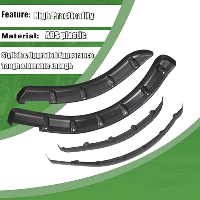 ECOTRIC Golf Cart Standard Fender Flares Compatible with 1993+ Club Car DS Model (2 Front and 2 Rear Fender Flare) Durable Sturdy by ECOTRIC - Image 3