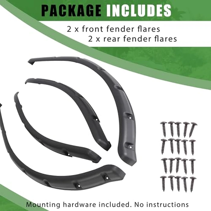ECOTRIC Golf Cart Standard Fender Flares Compatible with 1993+ Club Car DS Model (2 Front and 2 Rear Fender Flare) Durable Sturdy by ECOTRIC - Image 5