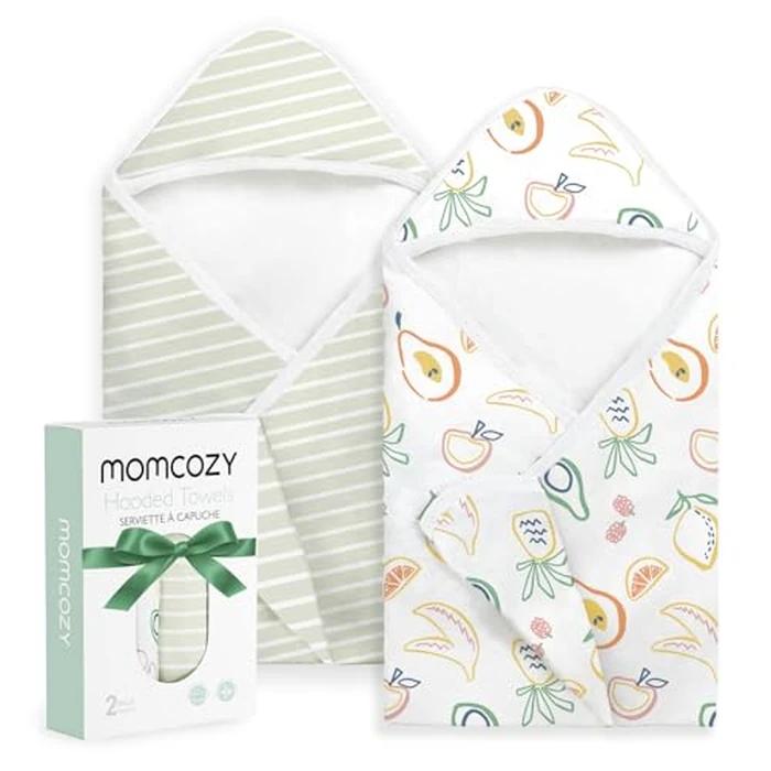 Momcozy Baby Towel with Hooded - Ultra Soft & Absorbent Large Bath Towel Set for Comfort & Gentle on Baby's Skin - Shower Gift & Bath Essential & Baby Registry Search for Newborn,Infant,Toddler,Kids by Momcozy - Used - Like New condition