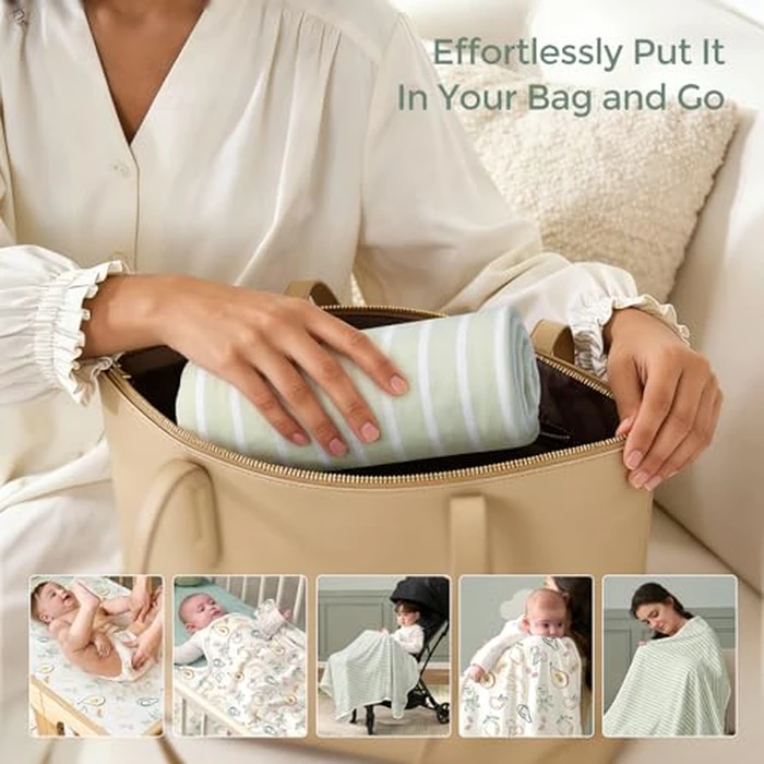 Momcozy Baby Towel with Hooded - Ultra Soft & Absorbent Large Bath Towel Set for Comfort & Gentle on Baby's Skin - Shower Gift & Bath Essential & Baby Registry Search for Newborn,Infant,Toddler,Kids by Momcozy - Image 6