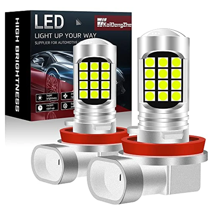 H11 LED Fog Lights Bulbs, KaiDengZhe H8 H8LL H11LL Green Lemon Super Bright ETI 3030-30SMD Replacement for Car Fog Light DRL Daytime Running Light by KaiDengZhe - Used - Very Good condition - CA$9.61