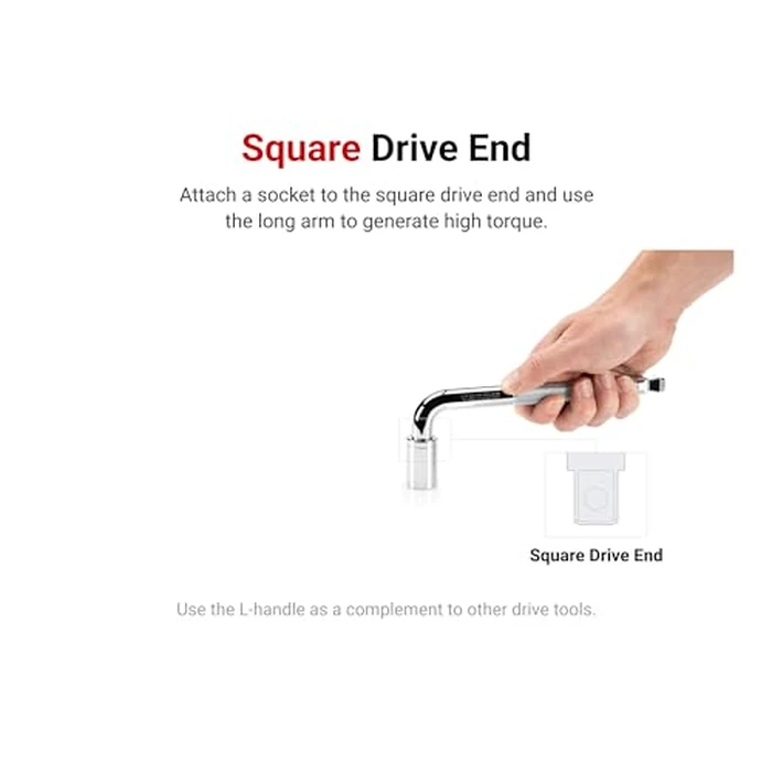 TEKTON 3/8 Inch Drive x 6 Inch Wobble L-Handle | SLH10106 by TEKTON - Image 3