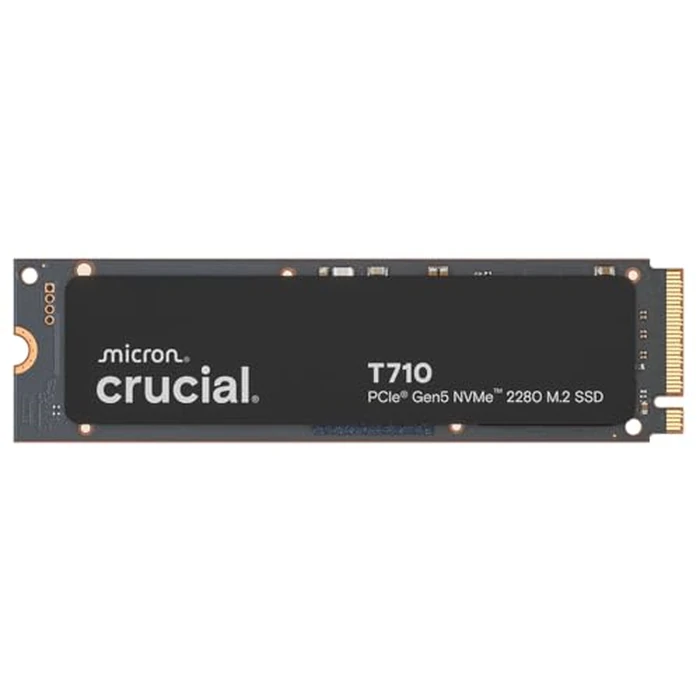Crucial T710 PCIe Gen5 NVMe 2TB SSD, Up to 14,900 MB/s, Laptop & Desktop Compatible (PC), for Creatives and Hardcore Gamers, Solid State Drive, Includes 1Mo Adobe CC - CT2000T710SSD8-01 by Crucial - Used - Like New condition - US$288.58
