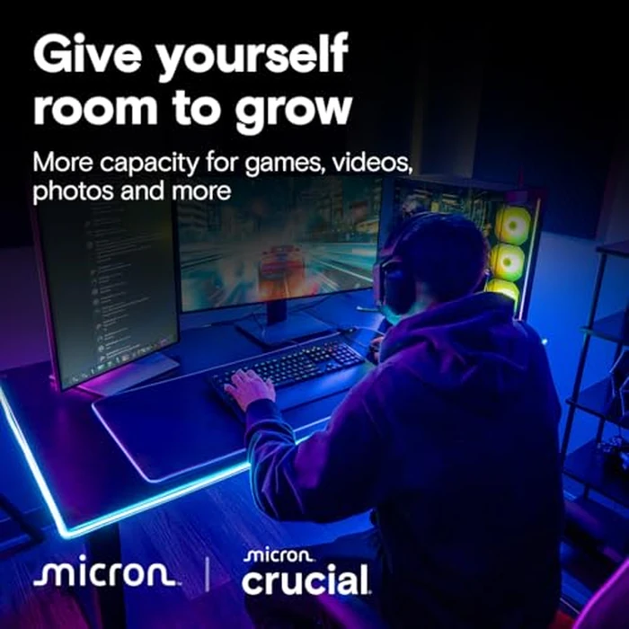 Crucial T710 PCIe Gen5 NVMe 2TB SSD, Up to 14,900 MB/s, Laptop & Desktop Compatible (PC), for Creatives and Hardcore Gamers, Solid State Drive, Includes 1Mo Adobe CC - CT2000T710SSD8-01 by Crucial - Image 5