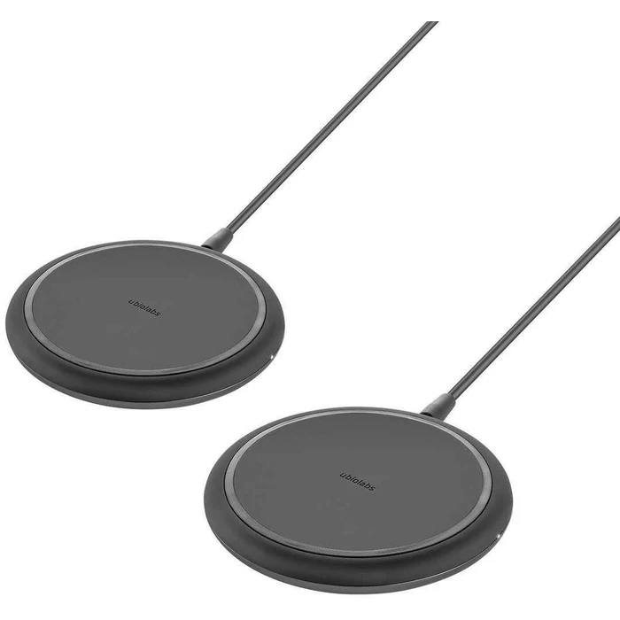 UbioLabs 10W Wireless Charging Pads Universal Qi Charging and USB-A Output (2-Pack) - Black by UbioLabs - Image 1