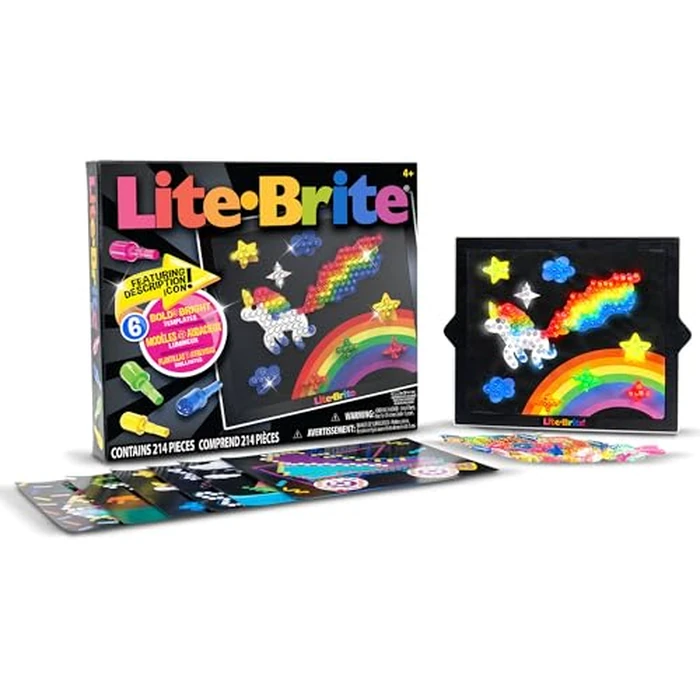 Lite Brite Classic, Favorite Retro Toy - Create Art with Light, STEM, Educational Learning, Holiday, Birthday, Gift, Boys, Kid, Toddler, Girls Age 4+ by Lite Brite - Image 2