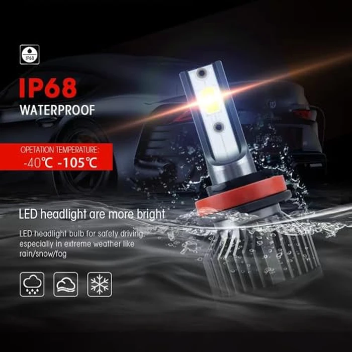 Wenicaca Civic Dedicated Accessory,Fit for 2016 2017 2018 2019 2020 2021 2022 Civic,6000 K Dedicated05 H 11 L,Plug and Play,No Errors,Pack of 4 by Wenicaca - Image 6