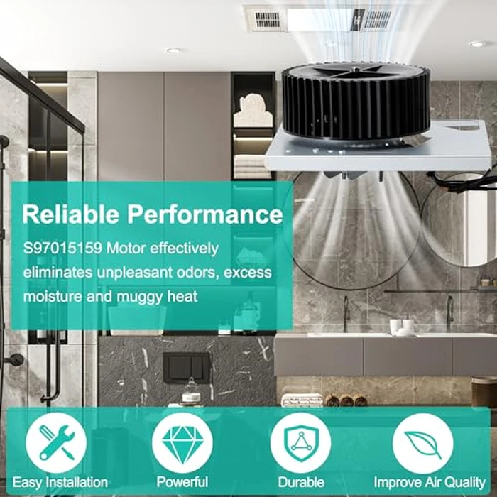 Hipoilk 97015159 S97015159 Bathroom Exhaust Fan Motor Assembly Compatible with Broan NuTone 676-D/2676F-A 684-D/2684F-A 684NT-A 683-C DX90 80RDF 80RDB by Hipoilk - Image 4