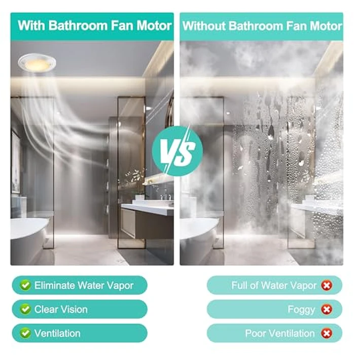 Hipoilk 97015159 S97015159 Bathroom Exhaust Fan Motor Assembly Compatible with Broan NuTone 676-D/2676F-A 684-D/2684F-A 684NT-A 683-C DX90 80RDF 80RDB by Hipoilk - Image 7