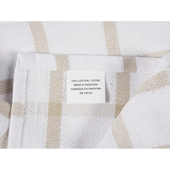 KAF Home Premium Kitchen Towels (18" x 28"), Large 100% Cotton, Flat & Terry Absorbent Dish Towel Set (Beige, 18 x 28-6 Pack) by Kaf Home - Image 8