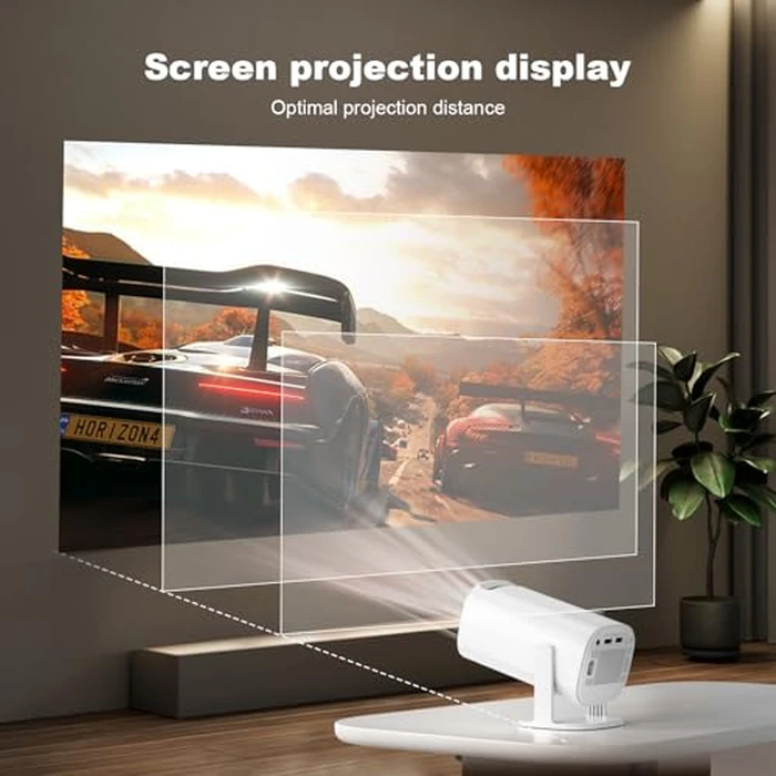 New P30 Retro Game Console with Projector，4K HD Portable Projector with 36000+ Games，Plug and Play TV Video Game Stick，Smart Projector with 2.4g Wireless Controllers，Android TV 11.0, WiFi by Voncmteo - Image 6