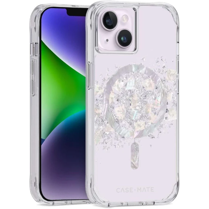 Case-Mate Mother of Pearl Phone Case with MagSafe for iPhone 14 Plus - Touch of Pearl by Case-Mate - Refurbished - Good condition - US$8.28
