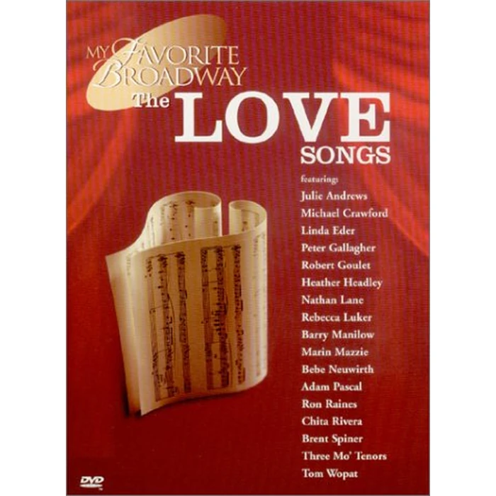 My Favorite Broadway - The Love Songs by Image Entertainment - Used - Good condition - US$7.00