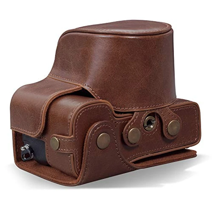 MegaGear MG1953 Ever Ready Genuine Leather Camera Case Compatible with Sony Alpha 7C, A7 C - Brown by MegaGear - Image 2