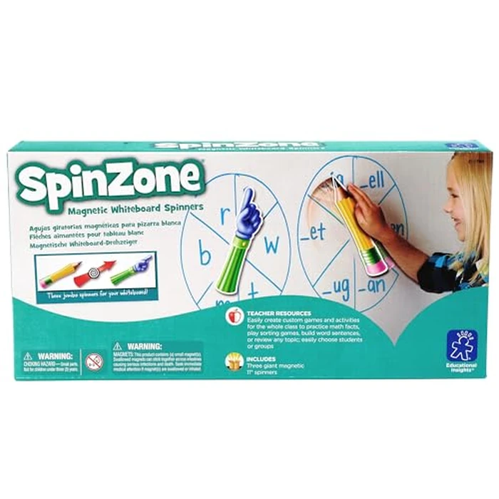 Educational Insights 1768 Spinzone Magnetic Whiteboard Spinners by Learning Resources - Image 2