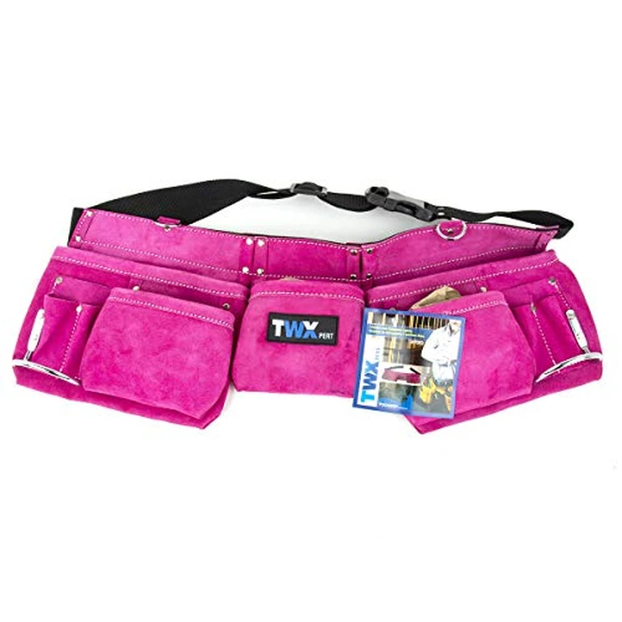 Toolway Pink Leather Carpenter Apron by Toolway - Image 1