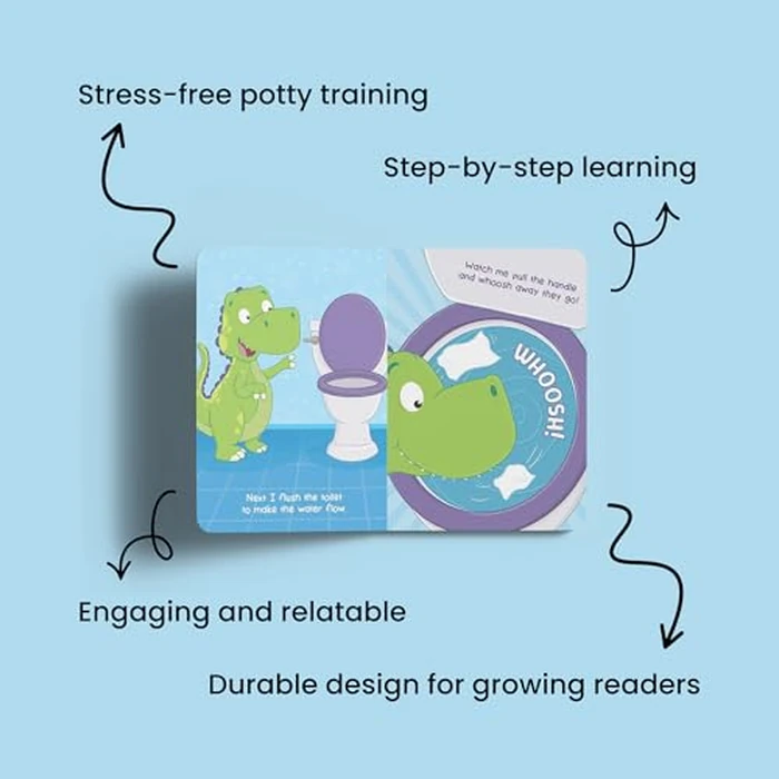 Dino Potty: Fun & Encouraging Potty Training Book for Toddlers Ages 2+ - Rhyming Children’s Book for Boys & Girls - Toddler Potty Book with Colorful Pictures - Perfect Toilet Training Gift by Kidsbooks - Image 4