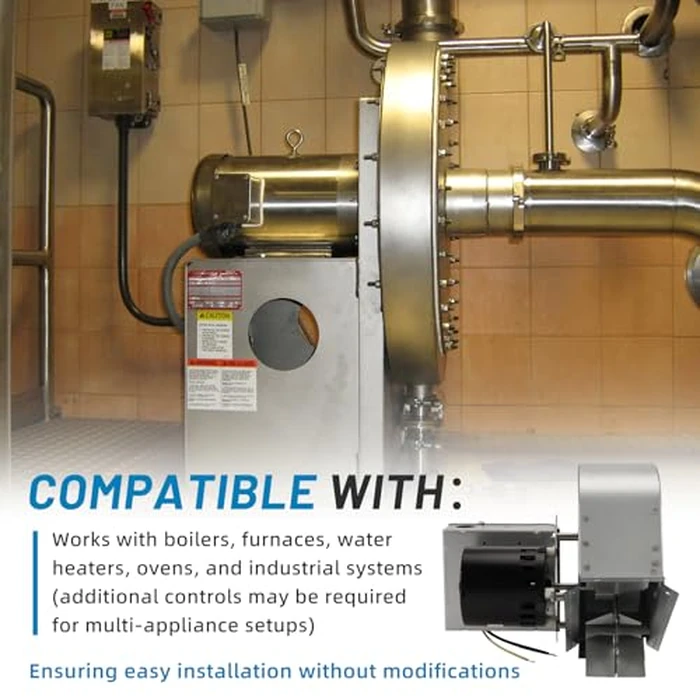 Aumzong D-3 Inline Chimney Draft Inducer Fan 115V Replaces Tjernlund D-3,D3,for Vertical Vent Systems,All Fuels by Aumzong - Image 3