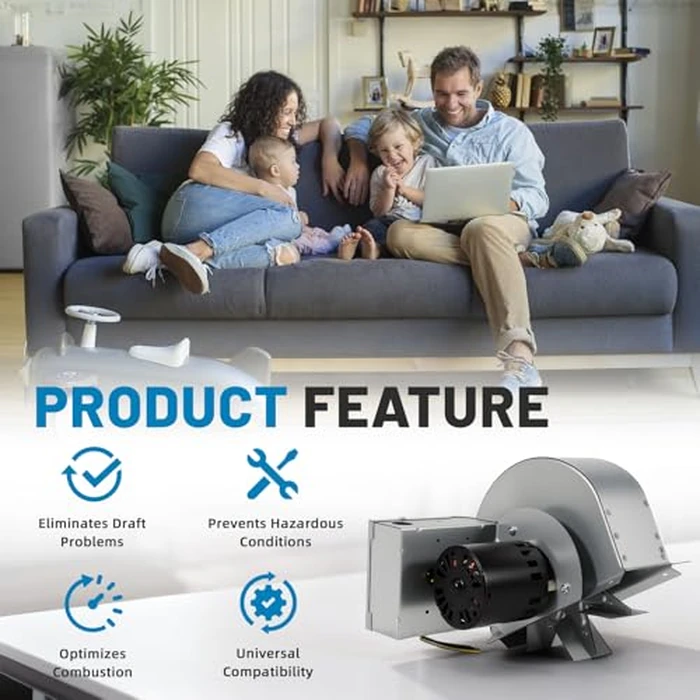 Aumzong D-3 Inline Chimney Draft Inducer Fan 115V Replaces Tjernlund D-3,D3,for Vertical Vent Systems,All Fuels by Aumzong - Image 4
