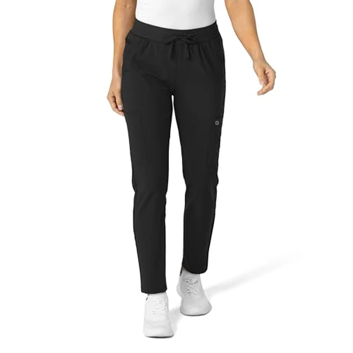 WonderWink Women's Flex-n-Reach Track Scrub Pant - Black, XL Petite by WINK - Used - Like New condition - US$12.26
