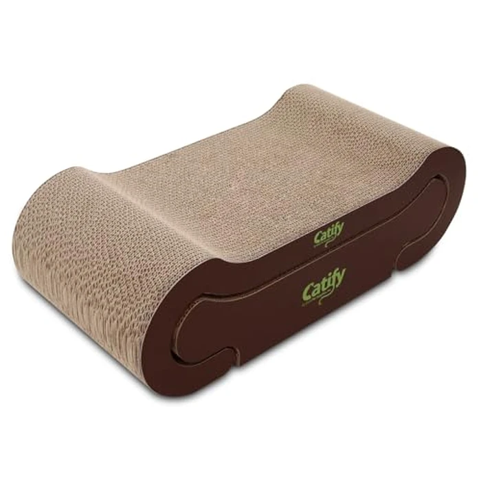 Best Pet Supplies Catify Cat Scratcher, Fun Interactive Scratchers, Posts, Poles, Claw Safe, Furniture Saver Indoor Play Support Natural Cat Behaviors Heavy Duty - Lounger I, 22.875 x 10.25" by Best Pet Supplies - Image 1