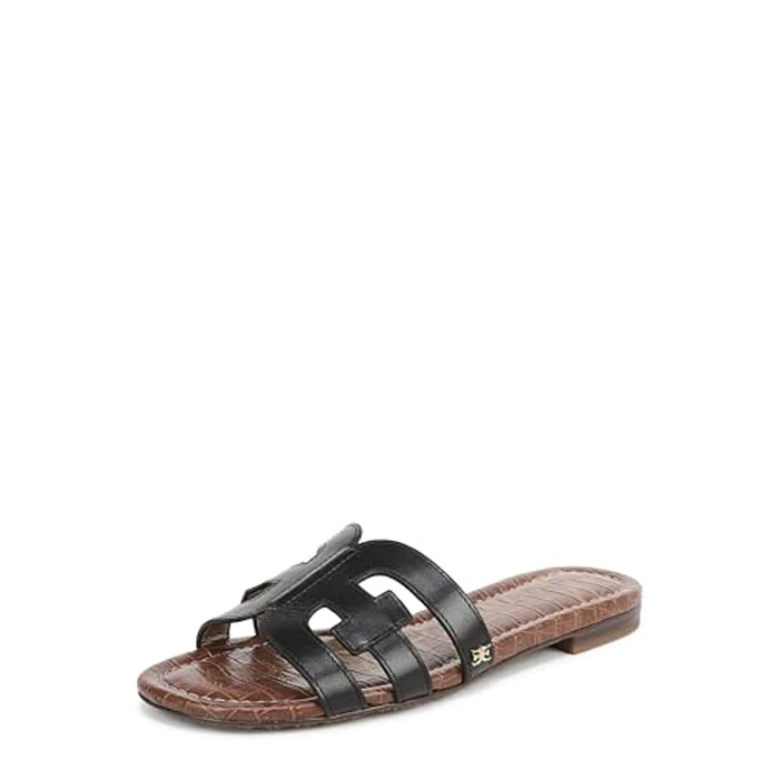 Sam Edelman Women's Bay Slide Sandal, black leather, 5 M US by Sam Edelman - Used - Like New condition - CA$73.44