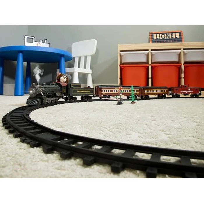 Lionel Pennsylvania Flyer Battery O Gauge Toy Train Set with Remote, Locomotive, Train Cars, & Track with Authentic Train Sounds, Lights, & Water Vapor Smoke Effects for Kids 4+ by Lionel - Image 3